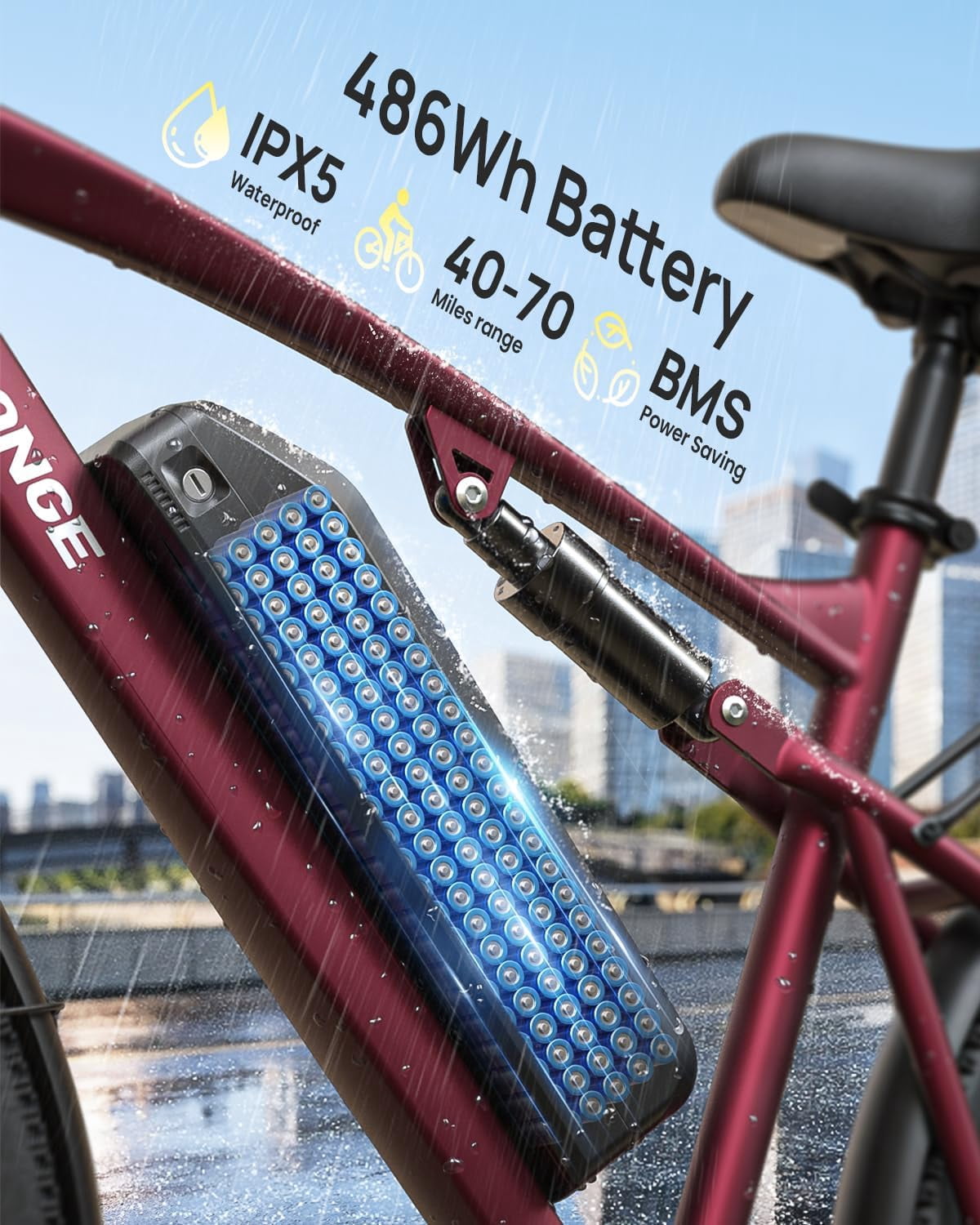 26" Electric Bikes for Adults 1000W Peak Motor up to 70 Miles Range 28 mph Max Speed Full Suspension Ebike 36V 13.5AH Removable Battery E-Mountain Bikes 7 Speed, Adjustable Handlebar, UL2849 by SGS