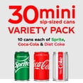 thumbnail image 5 of Coca-Cola Mini Can Variety Pack, 7.5 Fl Oz, Pack Of 30 (10 Each: Coke Classic, Diet Coke, Sprite),, 7.5 Fl Oz (), 5 of 5