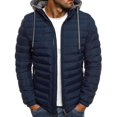 thumbnail image 1 of Hombres Acolchado Acolchado Burbuja Con Capucha Abrigo Puffer Chaqueta Invierno Cálido Outwear, 1 of 2