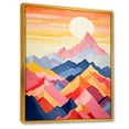 thumbnail image 2 of Designart "Realm Of Sunrise Among The Mountains I" Landscape Mountains Floater Framed Wall Art Living Room, 2 of 5
