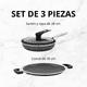 thumbnail image 5 of Juego Sartén y Comal Acero Inoxidable Antiadherentes Samurai 3 piezas, 5 of 5