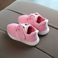 thumbnail image 4 of Ketyyh-chn99 Girls Boys Light Up Shoes Lights Running Shoes Slip On Breathable Lightweight Sneakers Tenning Walking Back to School Shoes (Toddler to Little Kid) for 2-2.5Years,Pink, 4 of 5