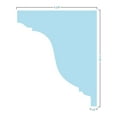 thumbnail image 6 of Ekena Millwork 30" Bottom Width x 38 1/2" Top Width x 5 3/4"H x 1/2"P Stanford Crosshead, 6 of 24
