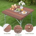 thumbnail image 4 of Elastic Edge Square Table Cover with Boho Flowers Pattern for Kitchen Dinettes and Outdoor Settings, 4 of 6