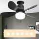 thumbnail image 5 of WDOplteas Ventilador Techo 30 W Lámpara LED Lámpara Techo 3 Velocidades Ventilador Techo Perfil (negro 433), 5 of 9