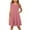 Pink, variant on Girls Summer Dress Ruffle Sleeveless Casual Tank Dresses Flowy Sundress 4-14 Years