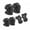 Black, variant on ievspot 1 Set Kids Skating Protective Gear Kit with Knee Elbow Pad, Wrist Guard Protector Roller Skate Skateboard Scooter Bike Cycling Safety Equipment