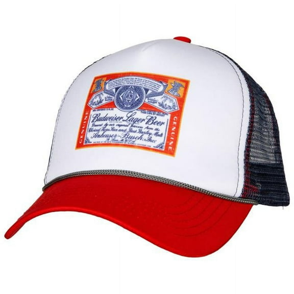 Budweiser Lager Beer Men's Anheuser-Busch This Buds For You Foam Trucker Hat Cap