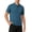 Blue, variant on LMOIPLI Mens Short Sleeve Mandarin Collar Henley Shirt Soft Breathable Casual Top for Daily and Business Casual Wear Navy L