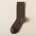 thumbnail image 2 of TNOBHG Men Business Socks Men's Mid-calf Business Socks Retro Solid Color Anti-slip Breathable Soft Cotton Socks Non-slip Men Socks, 2 of 8