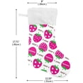 thumbnail image 6 of SKYSONIC Strawberry Christmas Stocking Personalized Large Candy Stocking Hanging Gift Xmas Stockings Decoration for Family Holiday Party Ornaments Decor Fireplace, 6 of 7
