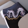 thumbnail image 5 of GEZHEN Toddler Rain Boots Chinese Dragon Boots Boys Autumn and Winter Ethnic Style Short Embroidered Shoes Year'S Eve Clothing Canvas Cotton For Cloth Children'S Boots Kids Boots, 5 of 9