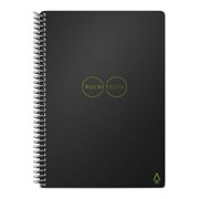 Rocketbook Core Smart Reusable Executive Size Notebook, 6 x 8-4/5, Line Ruled, 18 Sheets, Black