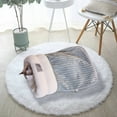 thumbnail image 3 of YuCaiWen Cat Sleeping Bag,Self Warming Cat Bed,Soft Plush Large Cat Sack for Winter Cosy Cat Bed Cave 360°Wrap Comfortable Pet Snuggle Sack for Cats up, 3 of 7