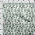 thumbnail image 3 of oneOone Polyester Spandex Dusty Teal Green Fabric Floral Dress Material Fabric Print Fabric By The Yard 56 Inch Wide, 3 of 5