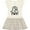 Natural with Stripes, variant on Inktastic 2nd Birthday 2 Year Old Arrow Girls Toddler Dress