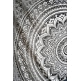 thumbnail image 5 of Black Grey Ombre Poster Tapestry Mandala Art Hippie Wall Hanging Bohemian Bedspread Tapestries 30"x40", 5 of 6