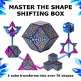 thumbnail image 4 of Caja de cambios con forma de Shashibo de Fidget Toy con 36 imanes, color azul, 4 of 8