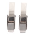 thumbnail image 5 of LABRIMP 2Pcs Plated Silver Stainless Steel Metal Tool Box Clasps Easy Install Durable Case Buckles, 5 of 8