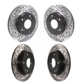 thumbnail image 1 of DS-One Front Rear Coated Drilled Slotted Disc Brake Rotors Kit for Car Honda Civic KD-100469, 1 of 11