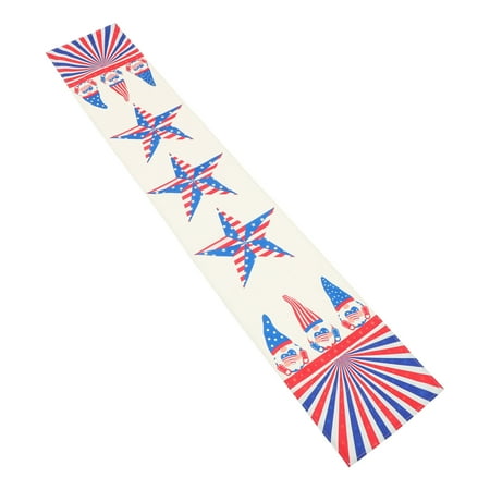 

Banquet Table Runner Creative Gnome Table Cover Independence Day Table Runner
