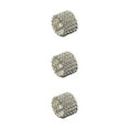 thumbnail image 3 of Guardoinrt Exquisite Inlaid Ring Durable Alloy With Shimmering Diamonds For Luxurious Feel silver 5 rows 3Set, 3 of 6