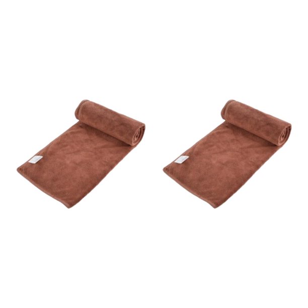Wosthever Toalla de baño espesante y agrandada para máxima absorción Toalla de playa grande secado rápido toalla café 60*160cm café 60*160cm 2Conjunto