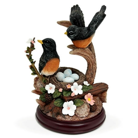 The Bradford Exchange Red Red Robins Nature's Masterpieces Sculpture Collection Issue #5