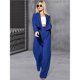 thumbnail image 5 of Conjunto de Dos Piezas para Mujer: Blazer Corto, Chaqueta y Pantalón de Trabajo de Cintura Alta y Pierna . Azul L, 5 of 10