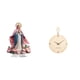 thumbnail image 1 of Figura de en acrílico, adorno de mesa, reloj decorativo de pared, reloj moderno de madera con función silenciosa, ideal para regalar o co, 1 of 8