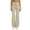 Beige Pant, variant on Kvture Women's Bubble Yoga Pants Drawstring Fold Over Wide Leg Leggings Casual Lounge Trousers Orange Pant S