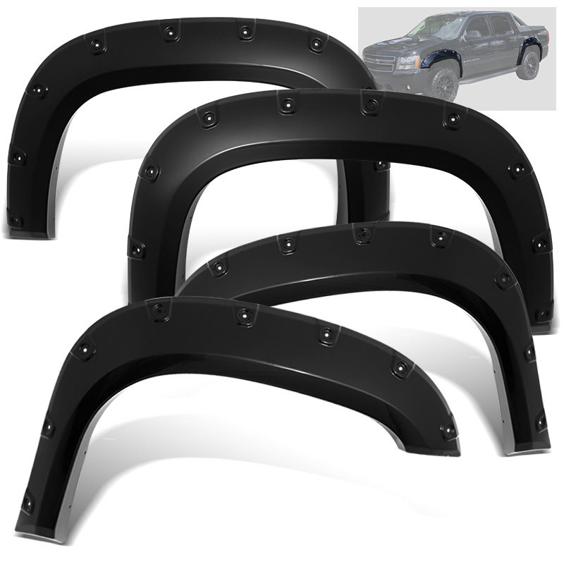 Modifystreet Rivet Pocket Style Fender Flares for 0714 Chevy Avalanche