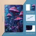 thumbnail image 2 of Spiral Notebook,Double-Wire Spiral College Lined Journal Notebook for Study and Notes,100 Pages,5.71x 8.26 in - Lush Mushroom Grove in a Magical Underworld, 2 of 7
