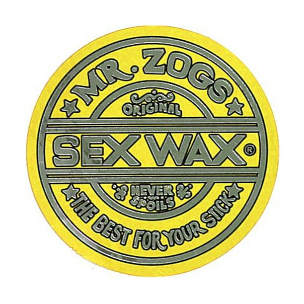 Mr Zoggs Sex Wax Sticker 3 Circular Metallic Yellow 