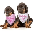 thumbnail image 5 of Birthday Girl Dog Bandanas Dog Birthday Girl Dog Happy Birthday Dog Bandana for Girls Photo Prop Dog Birthday Supplies Dog Scarf for Dog Lover Pet Lover Gifts Pack of 2, 5 of 6