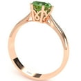 thumbnail image 3 of Crown Setting Peridot Engagement Ring In 14k Rose Gold, 3 of 6