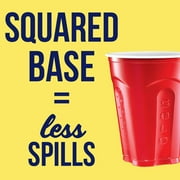 Solo Disposable Plastic Cups, Red, 18oz, 100ct (Choose Your Color)