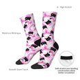 thumbnail image 4 of Vsdgher Pink Girl Halloween Crew Socks for Men & Women, Breathable Casual Athletic Ankle Socks, 4 of 6