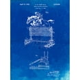 thumbnail image 2 of Borders, Cole 12x14 White Modern Wood Framed Museum Art Print Titled - PP507-Faded Blueprint Equestrian Training Oxer Patent Poster, 2 of 4