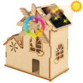 thumbnail image 1 of Puzzle House 3D con energía solar, kit STEM, bricolaje, madera, para niños de 8 a 12 años, 1 of 7