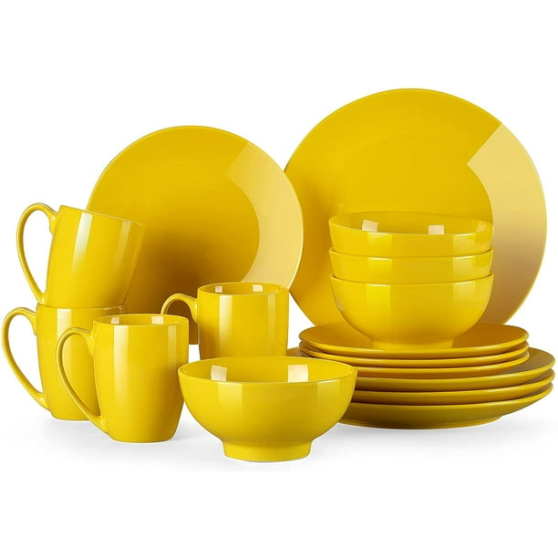 LOVECASA Series Sweet, Porcelain Dinner Service,16-Piece Combination