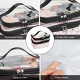 thumbnail image 4 of Toiletry Bag Large Capacity Clear Double Layer Cosmetic Bag Travel Makeup Bag, 4 of 10