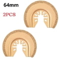 thumbnail image 1 of 2PCS 64mm Half Circle Diamond Quick Release Oscillating Saw Blade Cutting Disc, 1 of 9