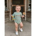 thumbnail image 6 of BemeyourBBs Newborn Baby Boy Duck Hunting Outfit Summer Bubble Romper Infant Cute Letter Animal Embroidery Short Sleeve Round Neck Bodysuit Jumpsuit, 6 of 9