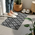 thumbnail image 4 of Boho Black and White Diamond Ethnic Pattern Door Rugs,Washable Non Slip Door Mats Indoor,Decorative Door Mats,Entry Mat Indoor for Entrance,Bedroom,Kitchen,Bathroom,16"x24", 4 of 6