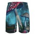 thumbnail image 6 of Kdxio Fantasy Mushrooms Pattern Mens Casual Shorts - Drawstring Summer Beach Sports Shorts for Men, 6 of 9