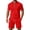 Red, variant on Mens 2 Piece Outfits Relaxed Fit Short Sleeve Casual T-Shirt and Shorts Solid Color Elastic Sports Track Suits Activewear Clothing Black Size Black