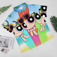 thumbnail image 4 of The Powerpuff Girls Casual Short Sleeve Shirt Lapel Collar Shirt Summer Beach Shirt 2XL, 4 of 8