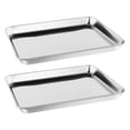 thumbnail image 2 of Bandeja para hornear, bandejas para , sartenes rectangulares de Metal fáciles de limpiar, bandeja para horno, bandeja para hornear para 265 cm x 155 cm x 12 cm, 2 of 8