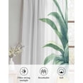 thumbnail image 6 of Pineapple Sheer Curtains 63 Inch Length 2 Panels Set for Living Room/Bedroom, Summer Botanical Watercolor Kitchen Curtains with Grommet Semi-Sheer Curtains Drapes Voile Window Treatments 42"x63"x2, 6 of 7